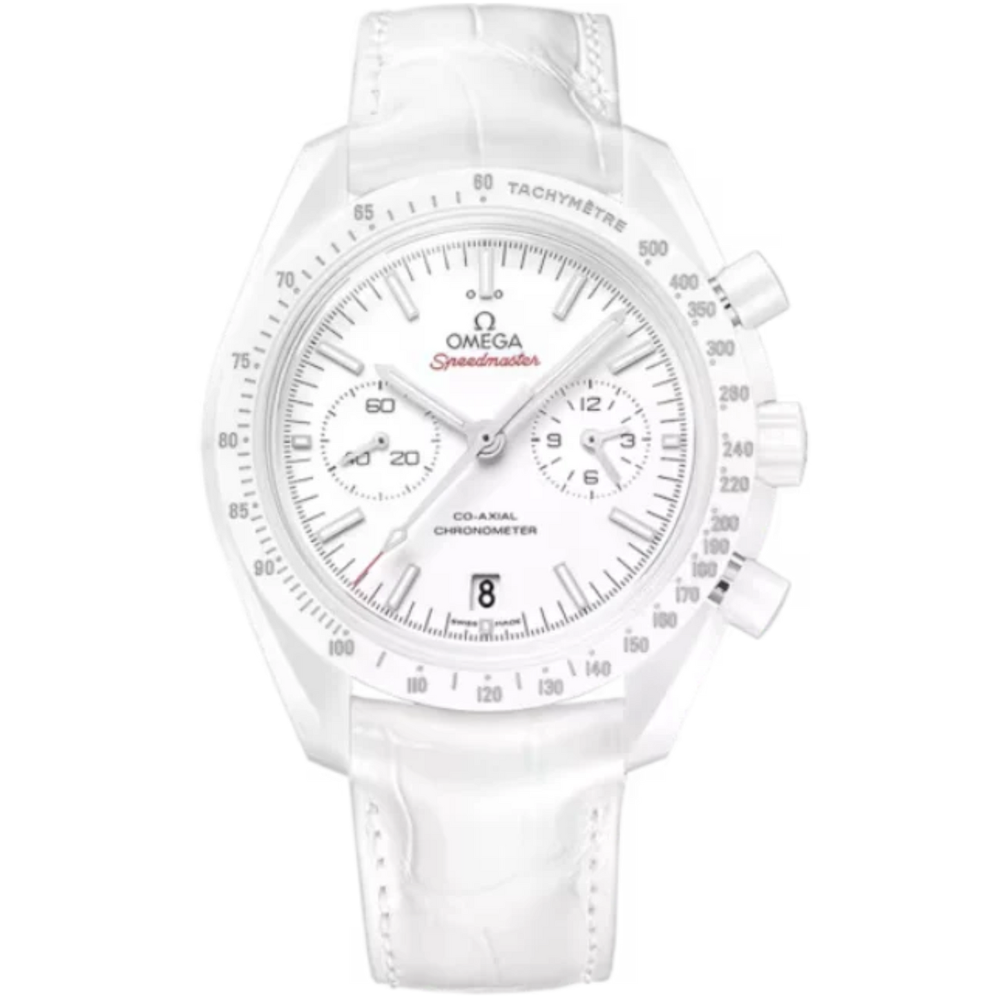 SPEEDMASTER DARK SIDE OF THE MOON WHITE SIDE OF THE MOON 44 MM WHITE CERAMIC WITH WHITE DIAL