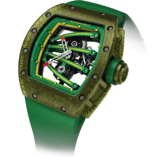 RM 59-01 Tourbillon Yohan Blake Automatic Green Rubber Carbon Case