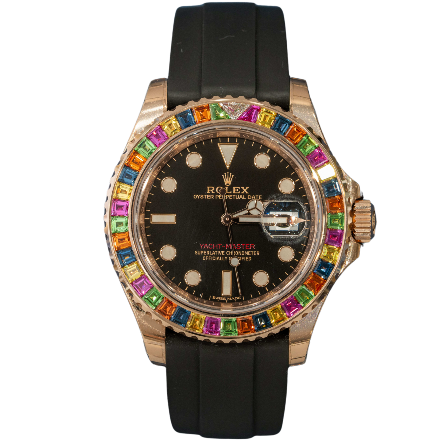 Rolex Yacht Master Ref. 116695SATS "Tutti Fruity" Factory Bezel 40mm on Oysterflex