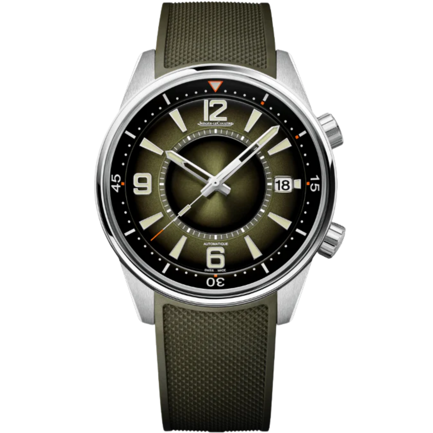 POLARIS DATE 42 MM STAINLESS STEEL WITH GREEN SUNBURST DIAL