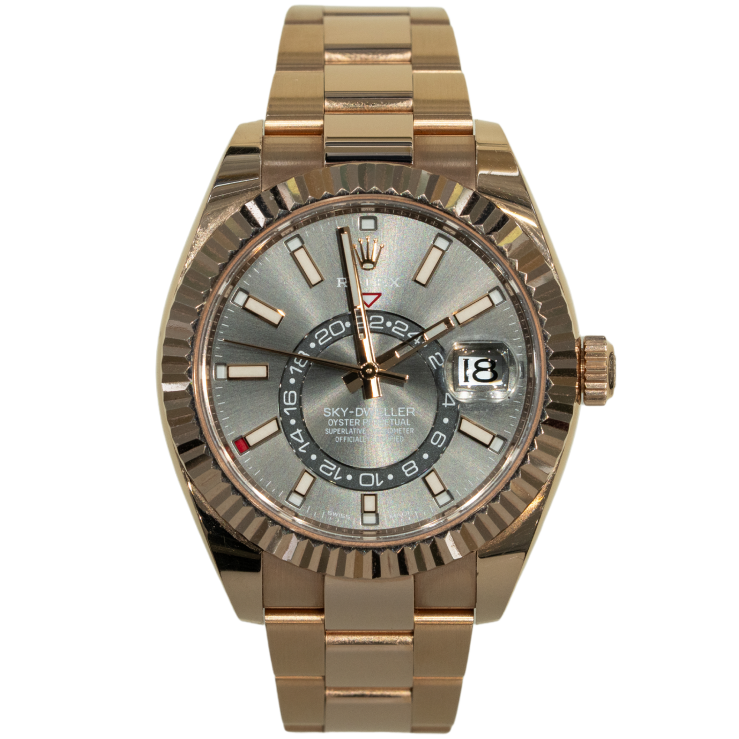 Rolex Skydweller Ref. 326935 42MM Rose Gold Rhodium Dial