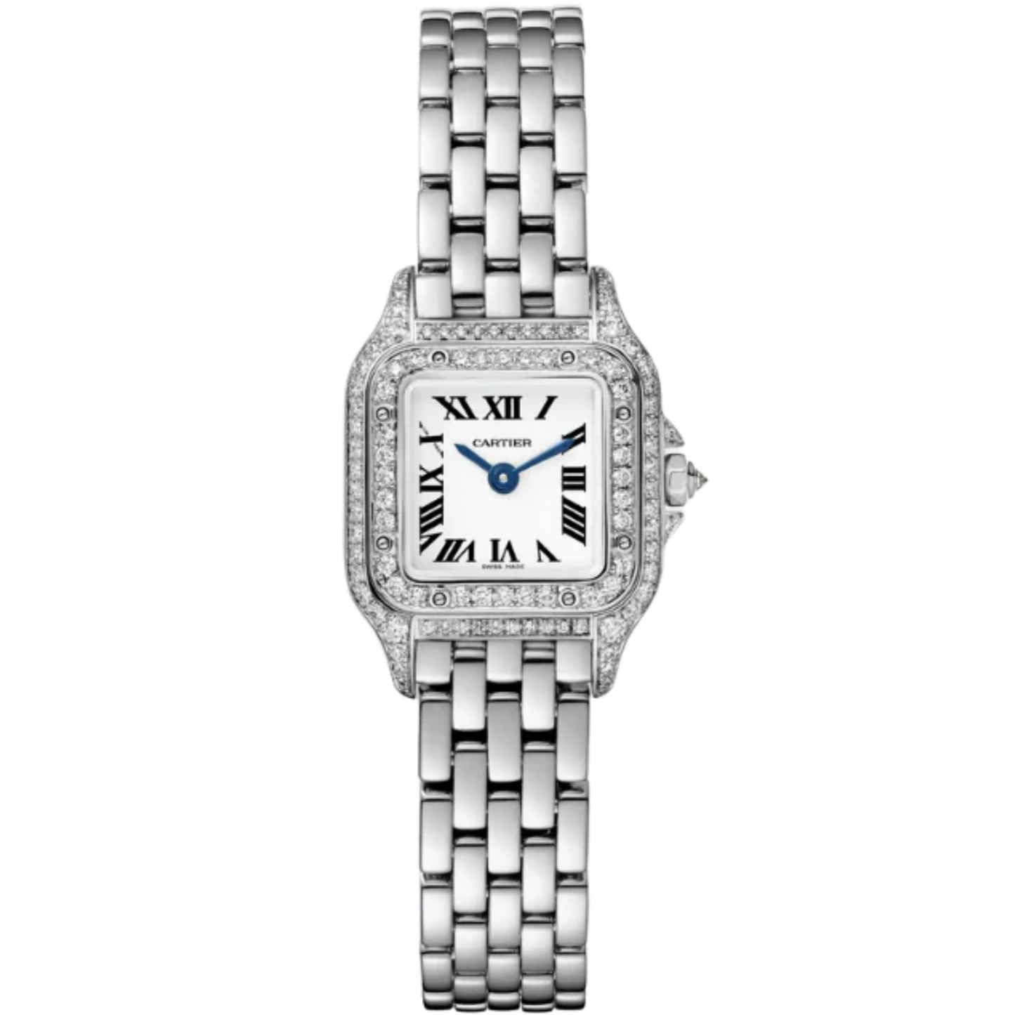 PANTHERE DE CARTIER 25 MM RHODIUMIZED WHITE GOLD WITH SILVER DIAL