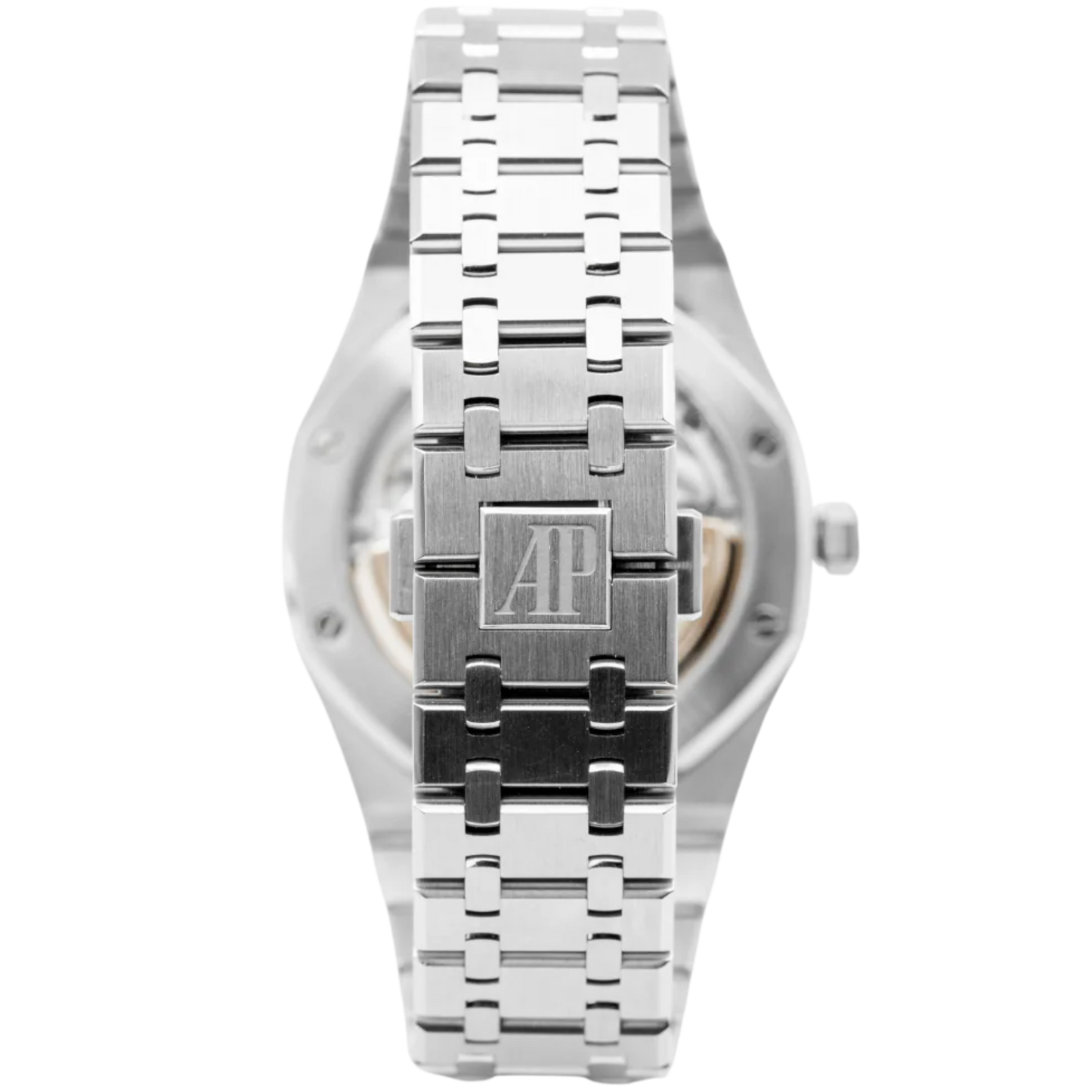 Royal Oak Selfwinding 41MM Stainless Steel Bracelet Black Dial With Grande Tapisserie Pattern Stainless Steel Case