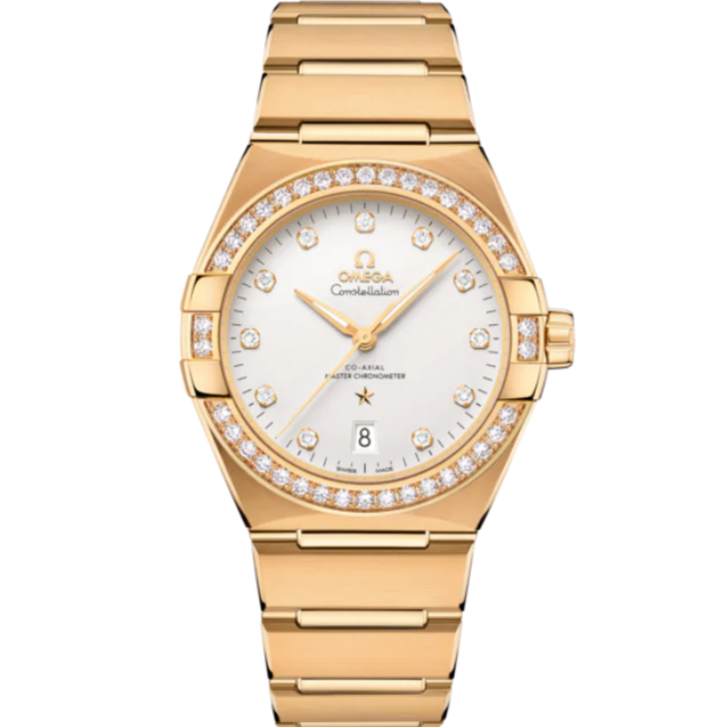 CONSTELLATION 39 MM YELLOW GOLD WITH SILVER DIAL