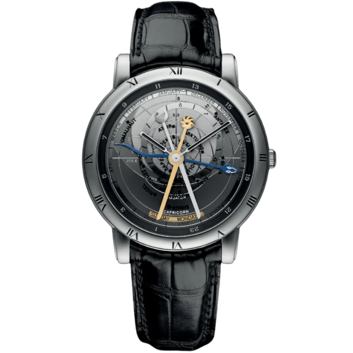 TRILOGY 41 MM PLATINUM WITH GREY DIAL