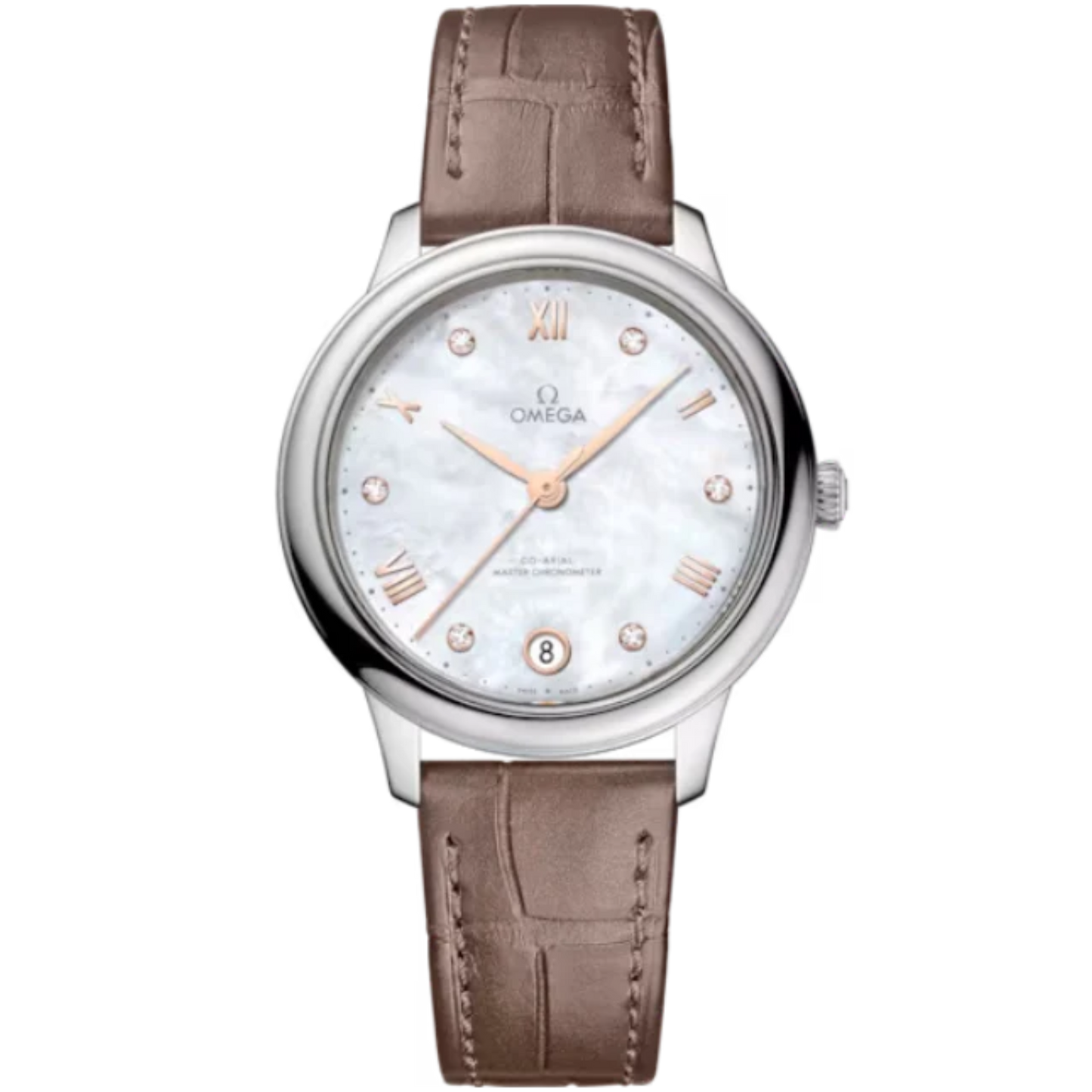 DE VILLE PRESTIGE 34 MM STAINLESS STEEL WITH MOTHER OF PEARL DIAL