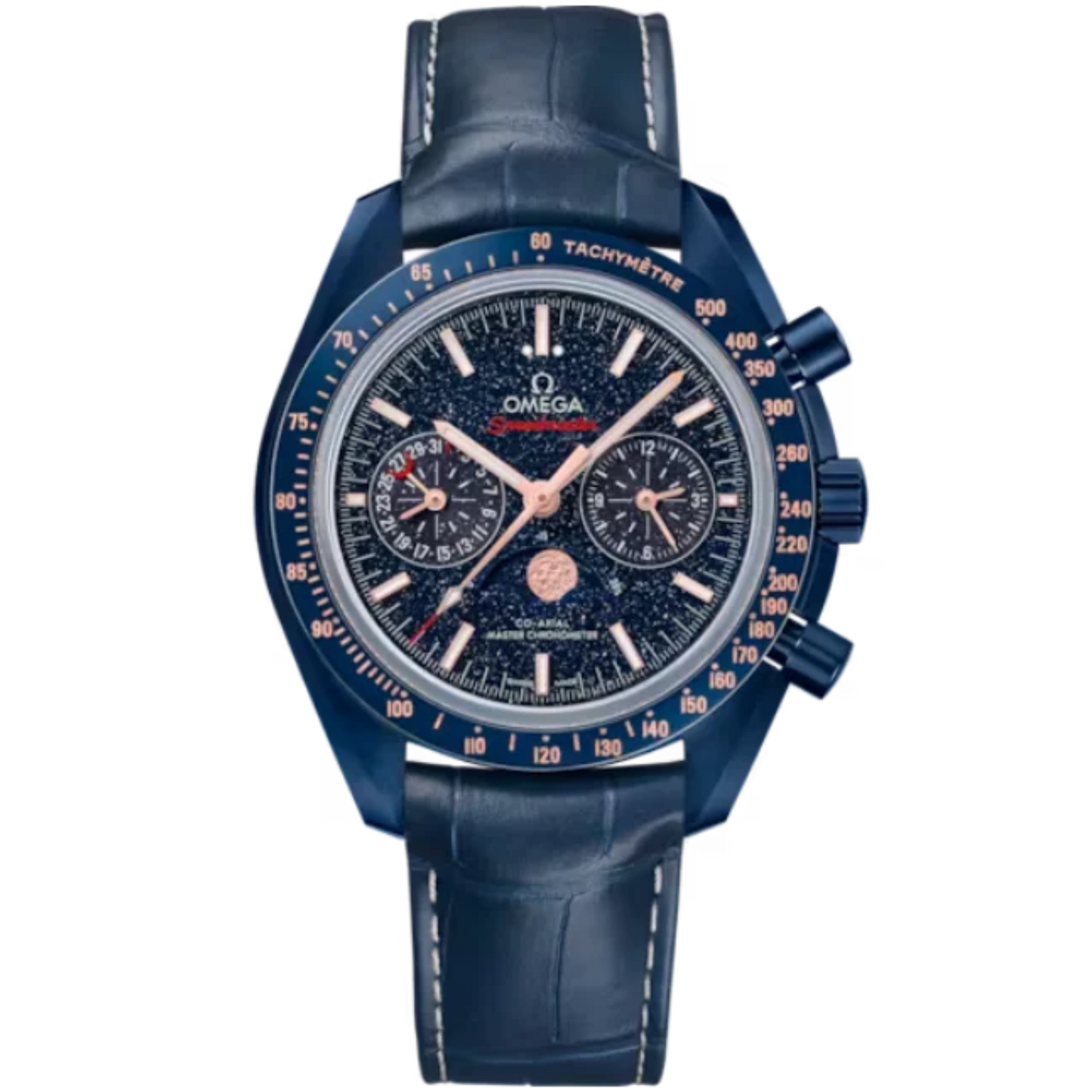 SPEEDMASTER MOONPHASE BLUE SIDE OF THE MOON 44 MM BLUE CERAMIC WITH BLUE DIAL