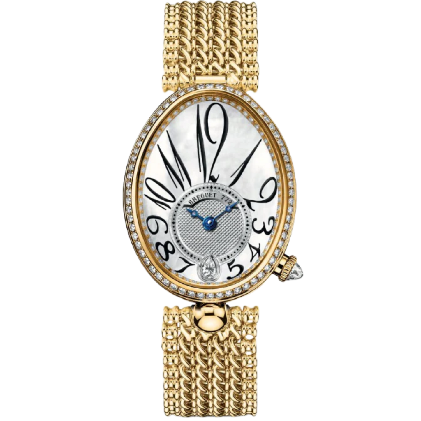 REINE DE NAPLES 8918 36 MM YELLOW GOLD WITH MOTHER OF PEARL DIAL