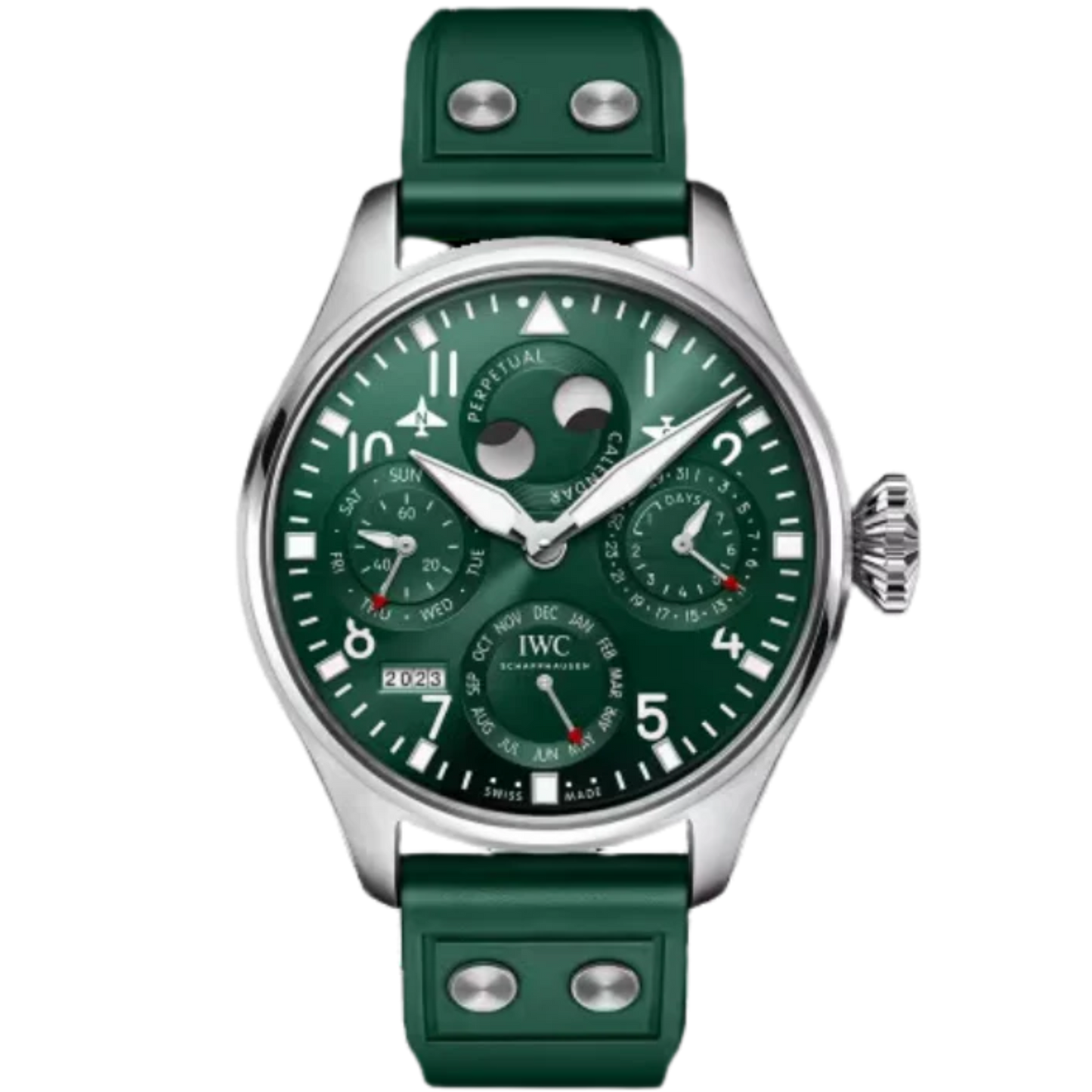 BIG PILOT'S WATCH PERPETUAL CALENDAR 46 MM STAINLESS STEEL WITH GREEN DIAL