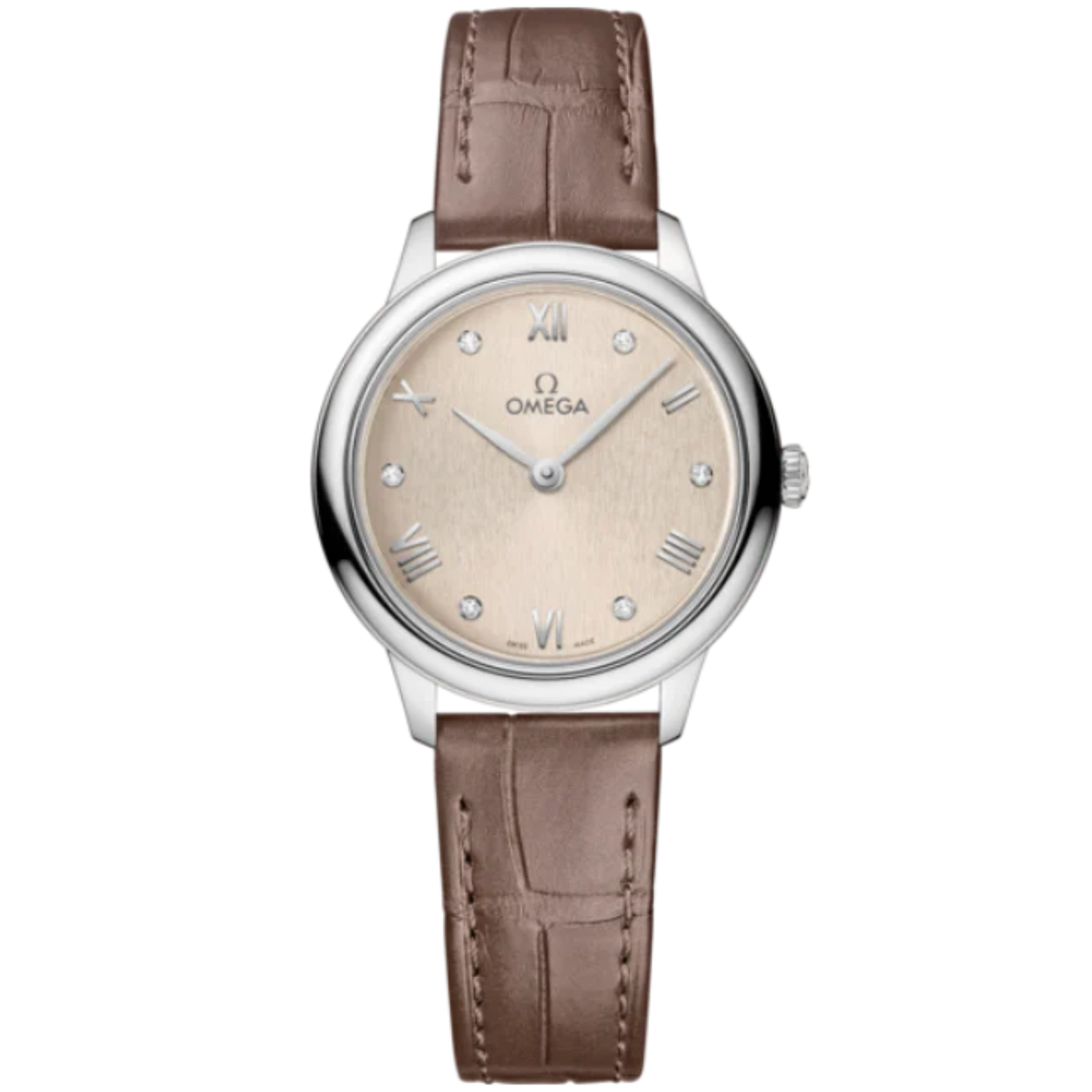 DE VILLE PRESTIGE 27 MM STAINLESS STEEL WITH LINEN DIAL