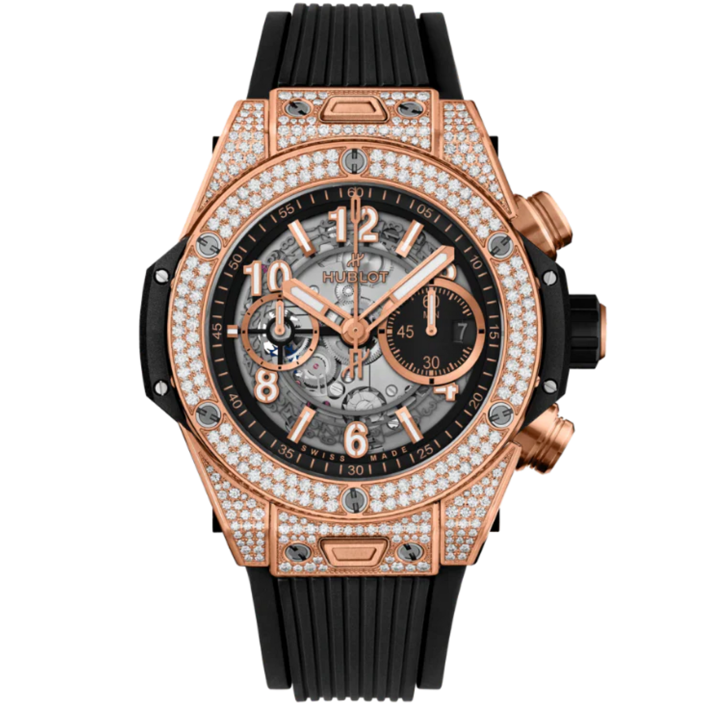 Big Bang 44mm UNICO KING GOLD PAVÉ