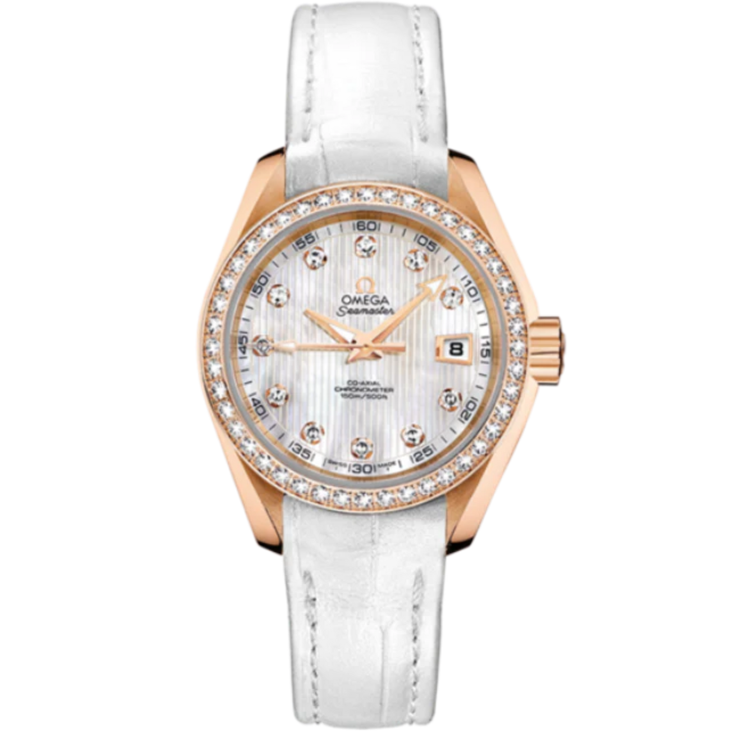 SEAMASTER AQUA TERRA 150M 30 MM RED GOLD WITH MOTHER OF PEARL DIAL