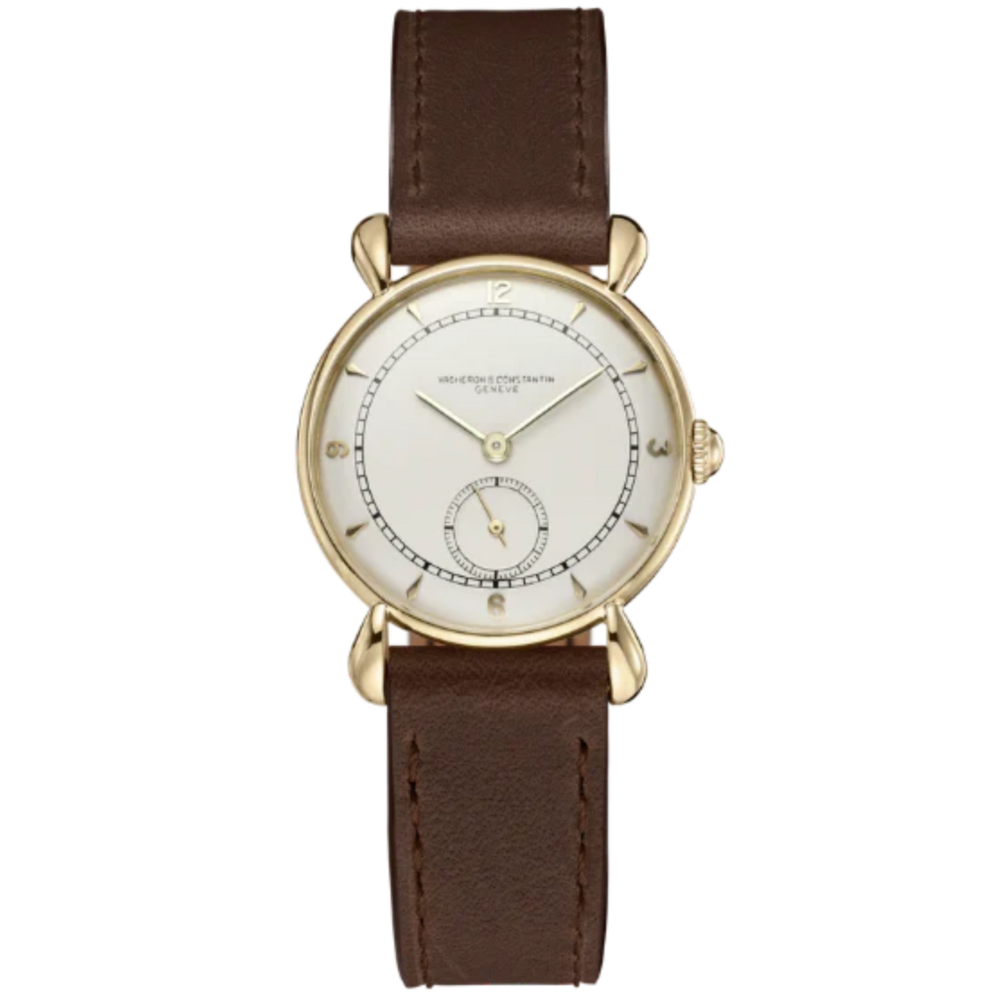 LES COLLECTIONNEURS TEARDROP 30 MM YELLOW GOLD WITH WHITE DIAL