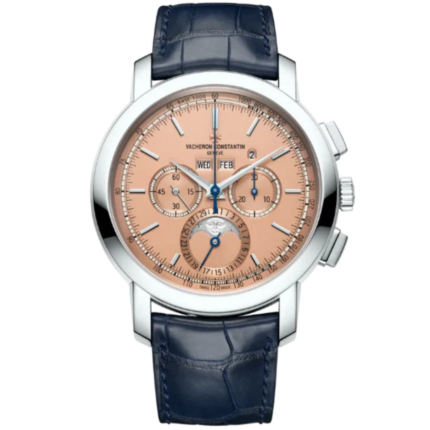 TRADITIONNELLE PERPETUAL CALENDAR CHRONOGRAPH 43 MM PLATINUM 950 WITH PINK BRASS DIAL