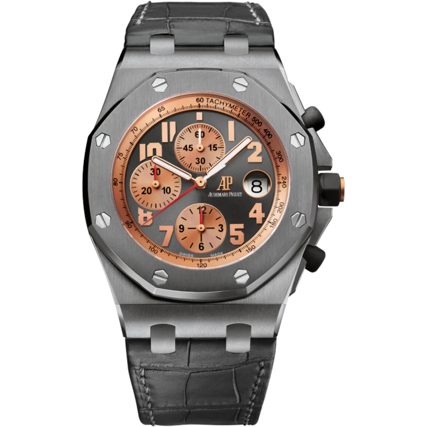 Royal Oak Offshore Chronograph Pride of Indonesia 42MM Anthracite Alligator Strap Anthracite Dial Titanium Case