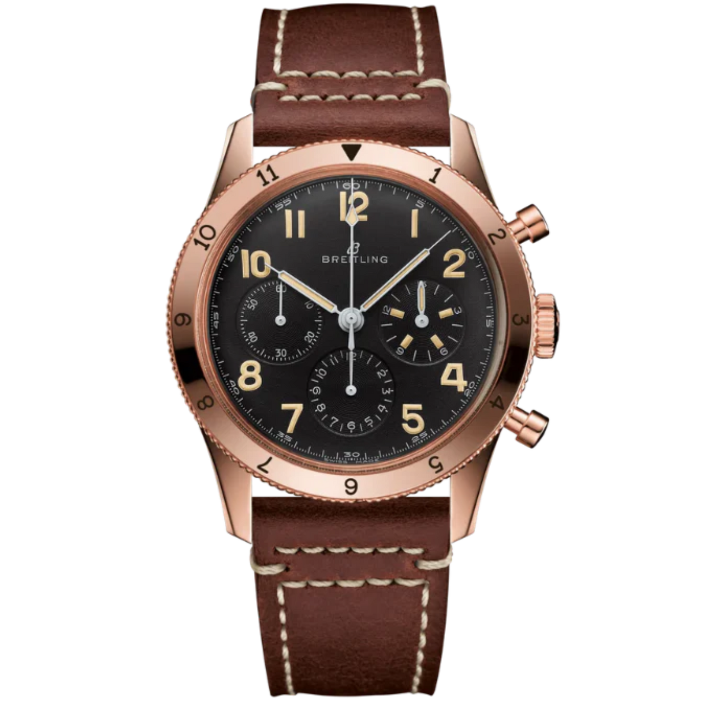 AVI 1953 EDITION 41 MM 18K ROSE GOLD WITH BLACK DIAL