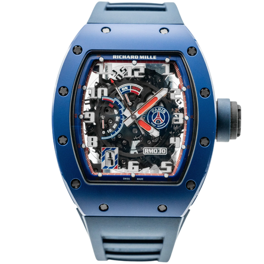 Richard Mille RM030 PSG Blue Ceramic/Red NTPT Sides