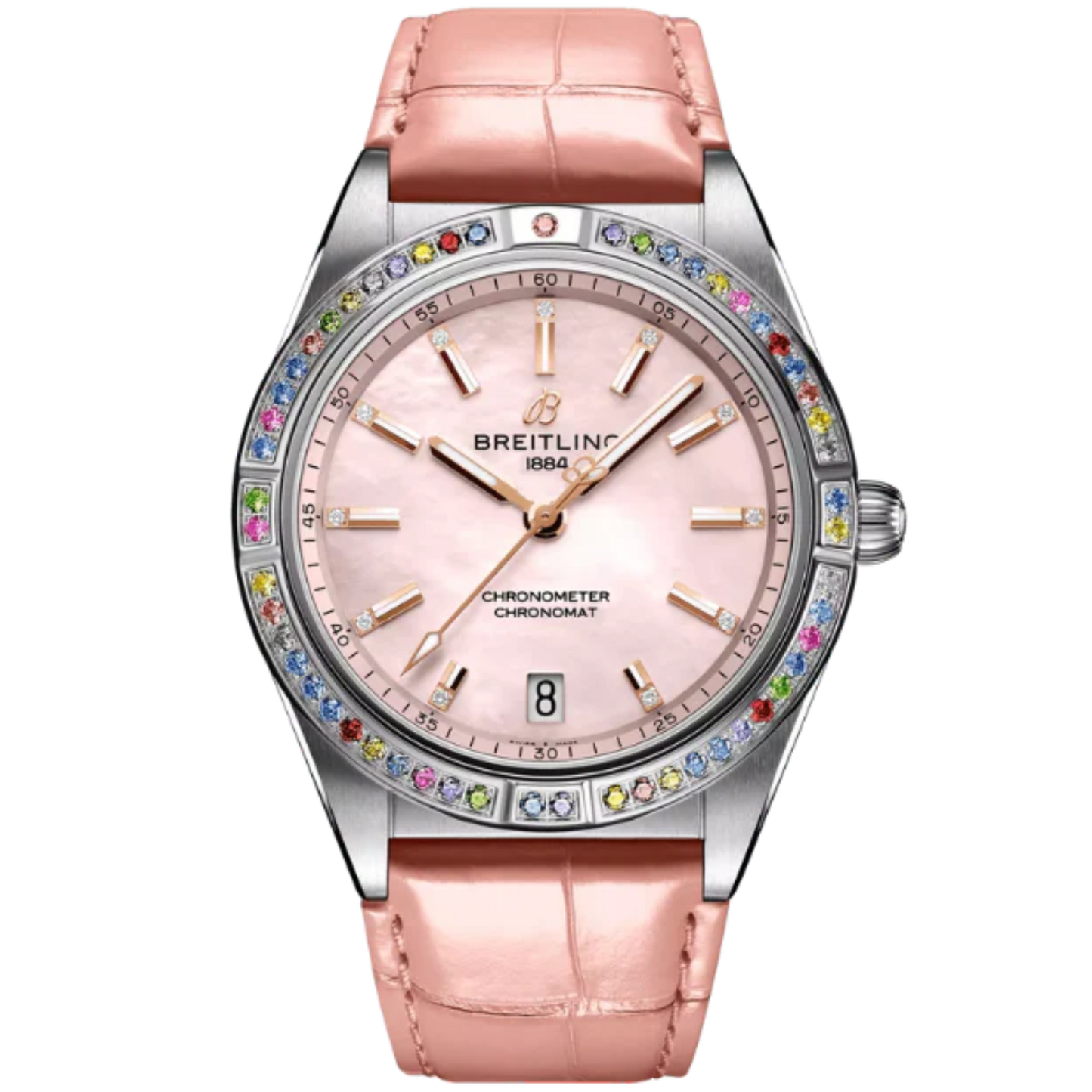 CHRONOMAT AUTOMATIC SOUTH SEA 36 MM STAINLESS STEEL & 18K ROSE GOLD WITH PINK MOTHER OF PEARL DIAL