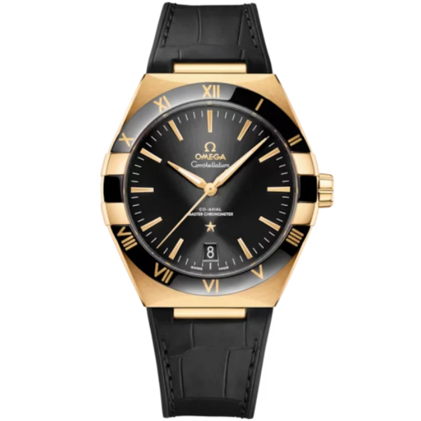 CONSTELLATION 41 MM YELLOW GOLD WITH BLACK DIAL