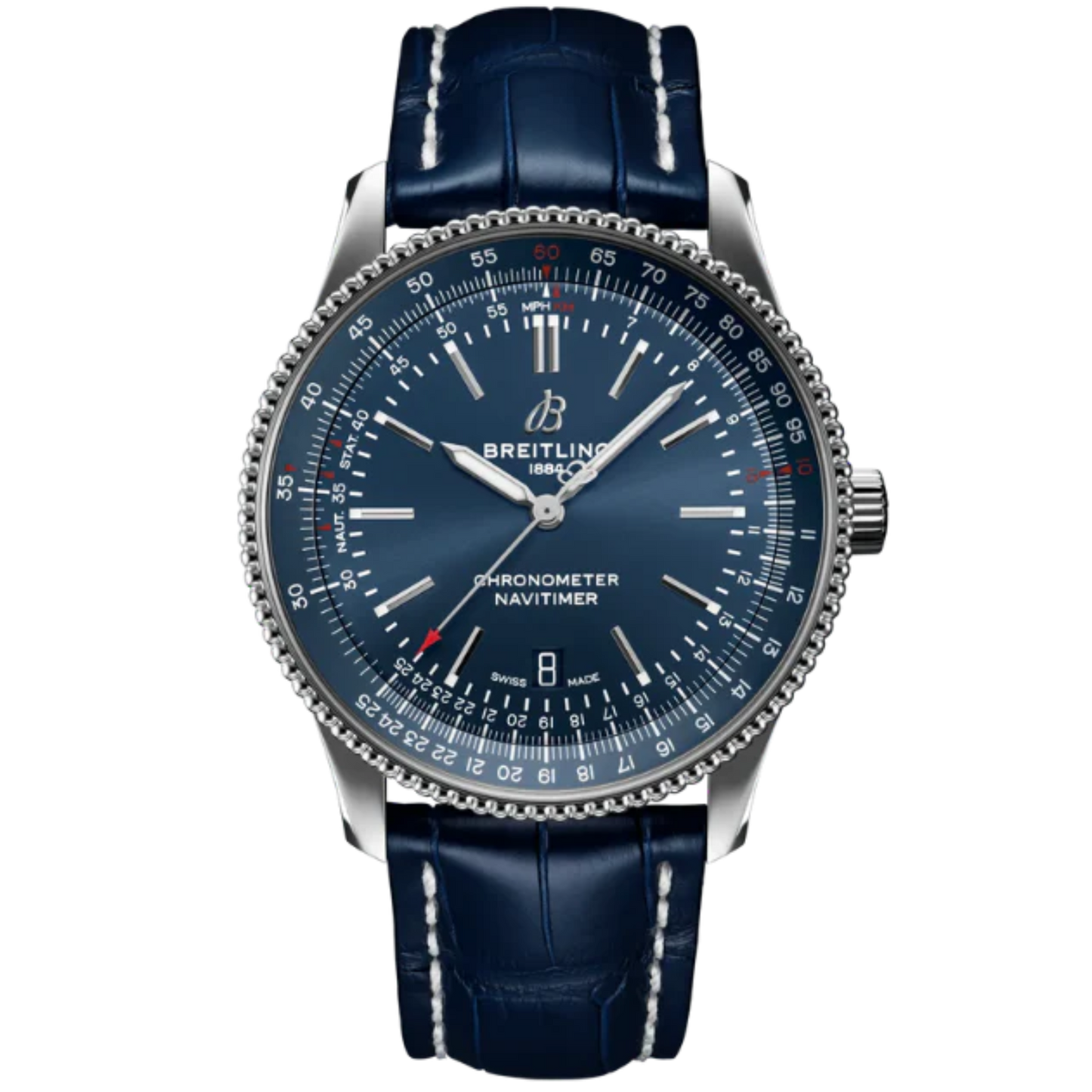 NAVITIMER AUTOMATIC 41 MM STAINLESS STEEL WITH BLUE DIAL