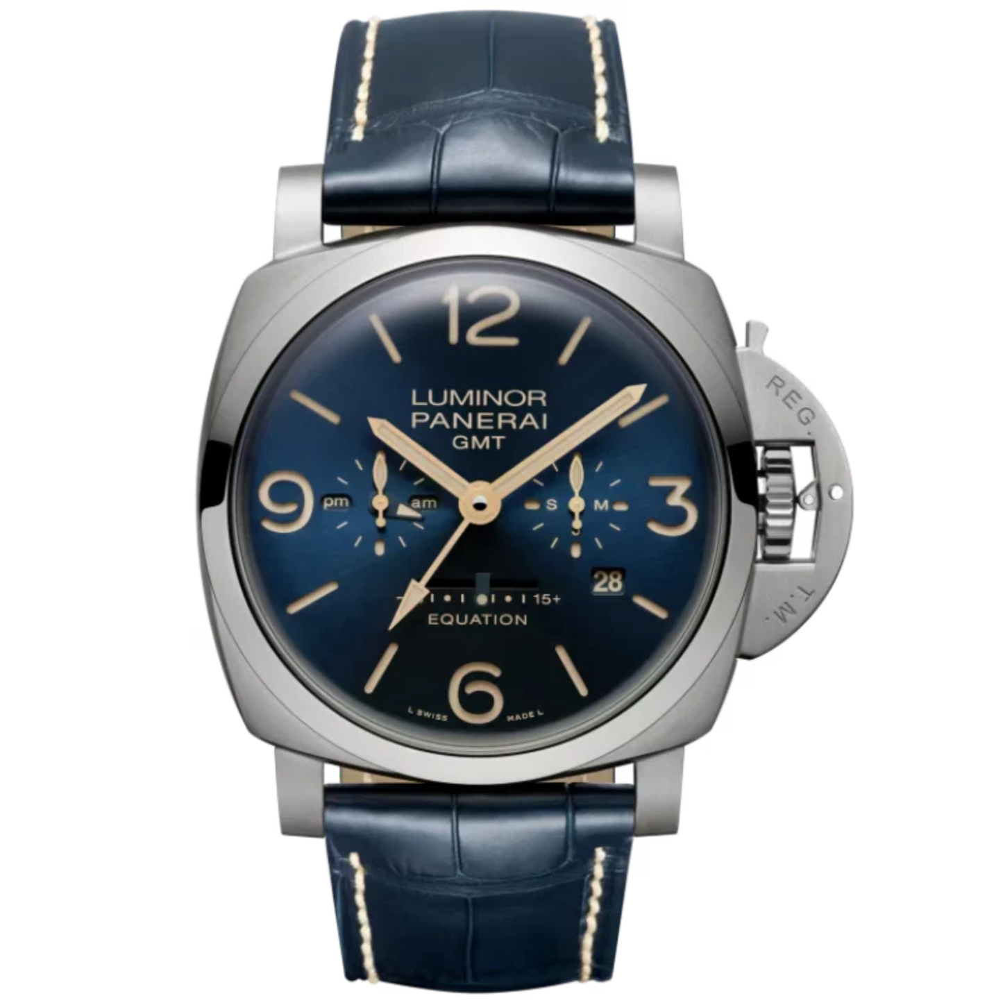LUMINOR EQUATION OF TIME PAM00670 47 MM TITANIUM WITH BLUE DIAL