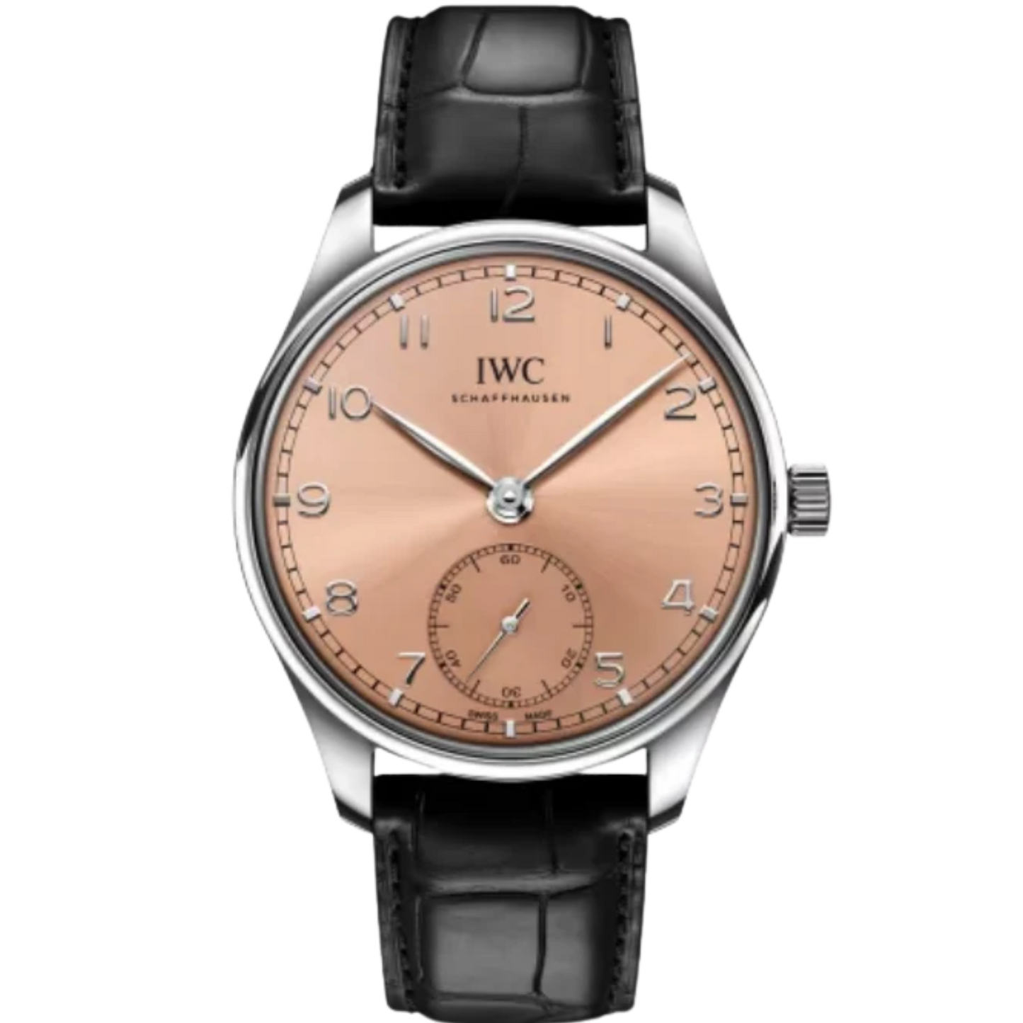 PORTUGIESER AUTOMATIC 40 MM STAINLESS STEEL WITH PINK DIAL