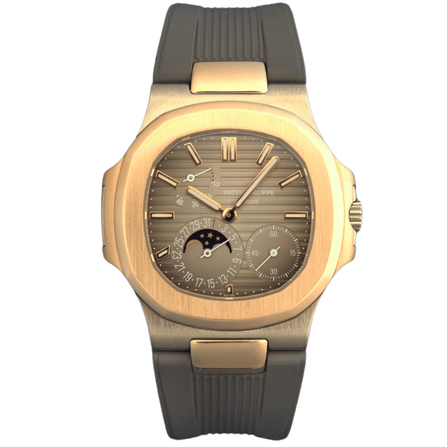 Patek Nautilus Philippe Ref. 5712GR Two Tone Moonphase on Strap