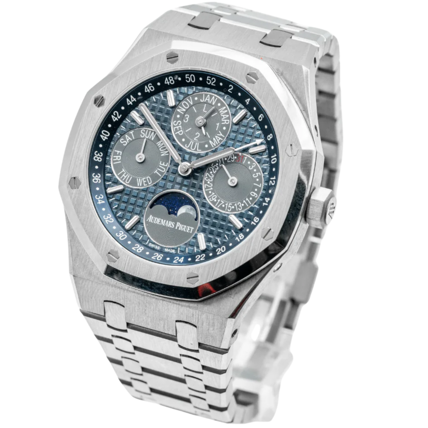 Royal Oak Perpetual Calendar 41MM Titanium Bracelet Blue Dial Titanium Case