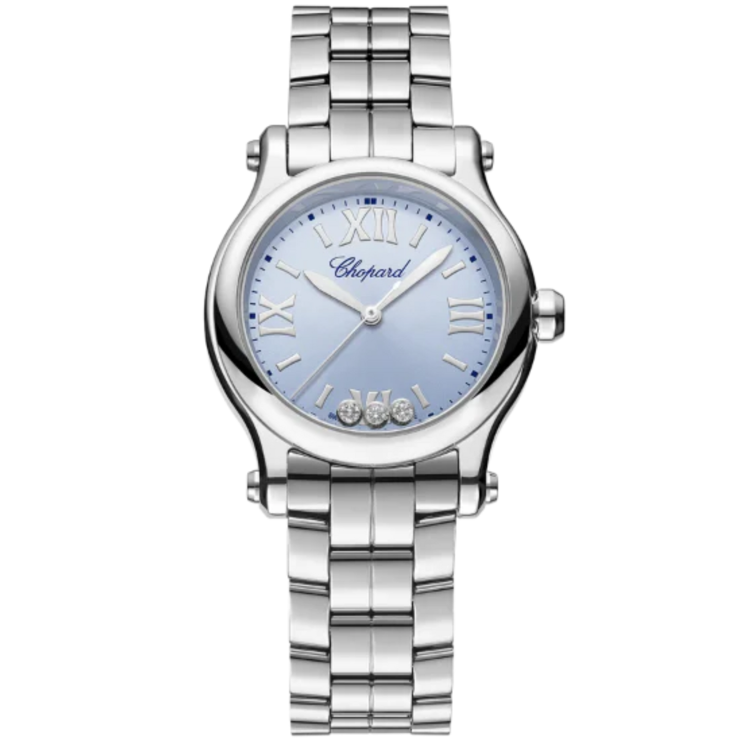 HAPPY SPORT 30 MM LUCENT STEEL™ WITH BLUE DIAL