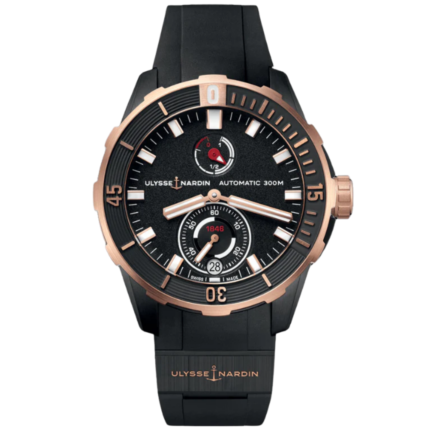 DIVER 44 MM TITANIUM - ROSE GOLD WITH BLACK DIAL