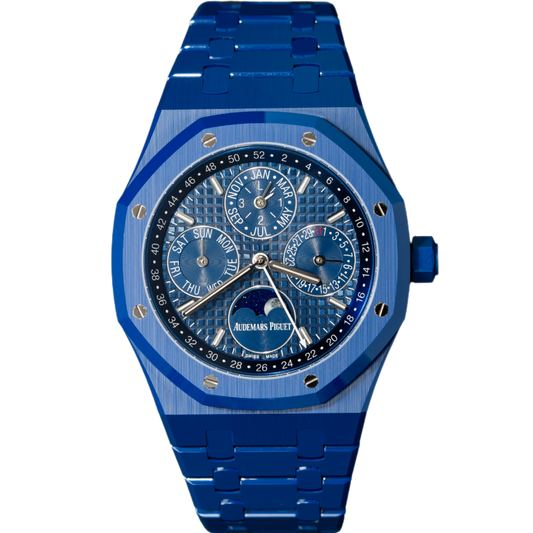 Audemars Piguet Royal Oak Perpetual Calendar Ref. 26579CS.OO.1225CS.01 41MM Ceramic Blue Dial