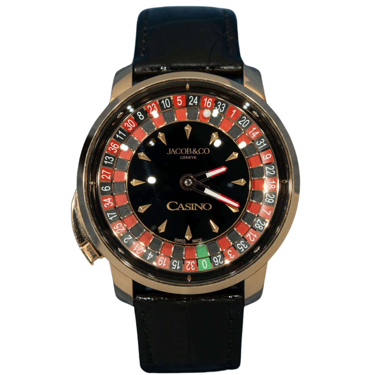 Jacob & Co CA100.40.AA.AA.ABALA “Roulette” Rose Gold Black Dial Tourbillon