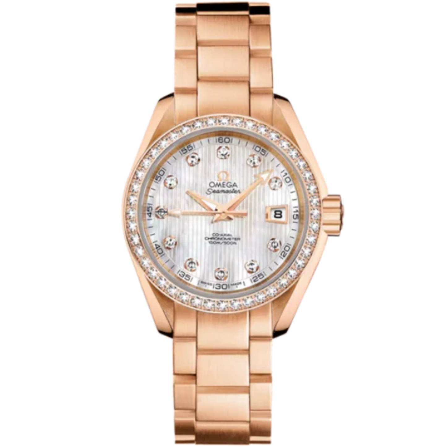 SEAMASTER AQUA TERRA 150M 30 MM RED GOLD WITH MOTHER OF PEARL DIAL