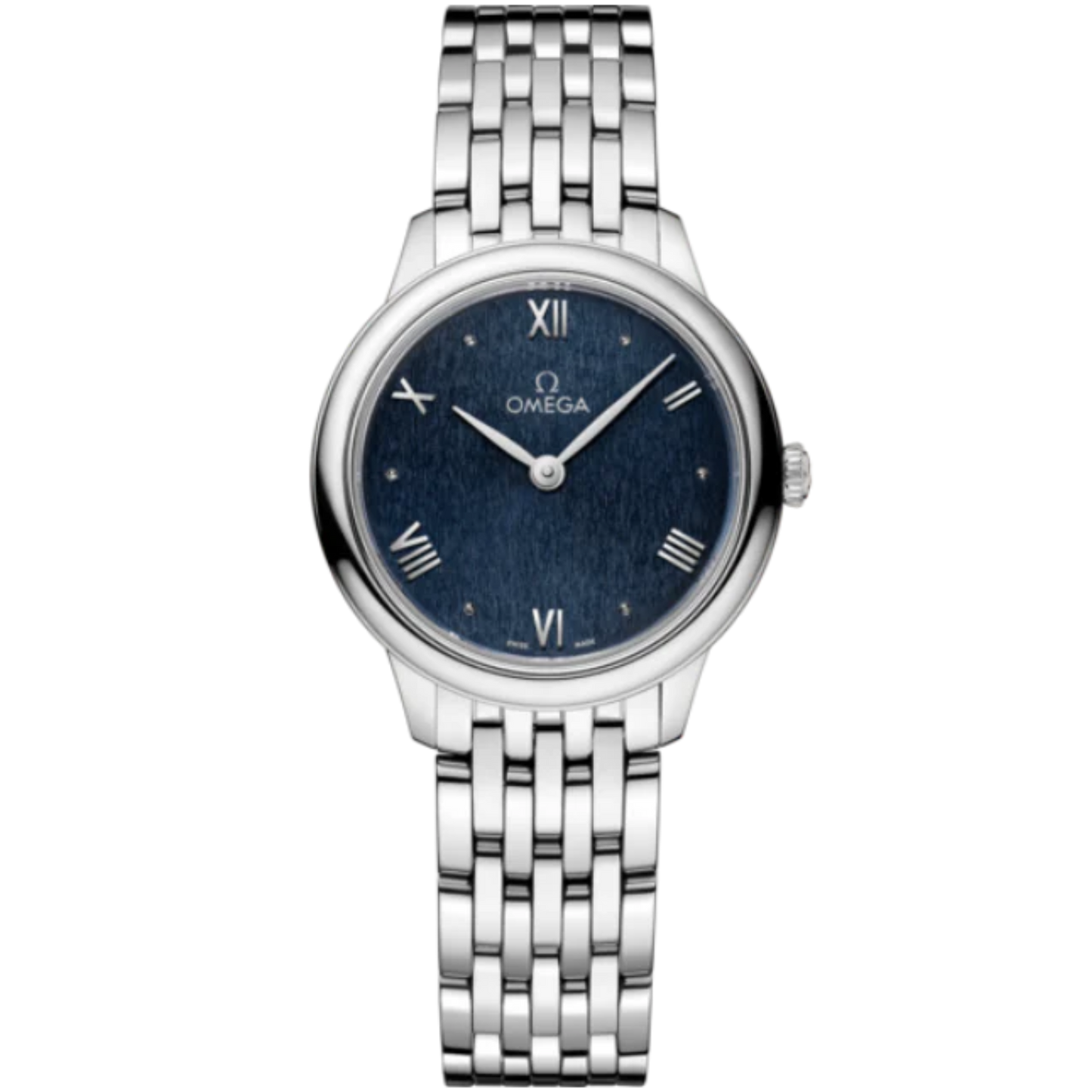 DE VILLE PRESTIGE 27 MM STAINLESS STEEL WITH BLUE DIAL