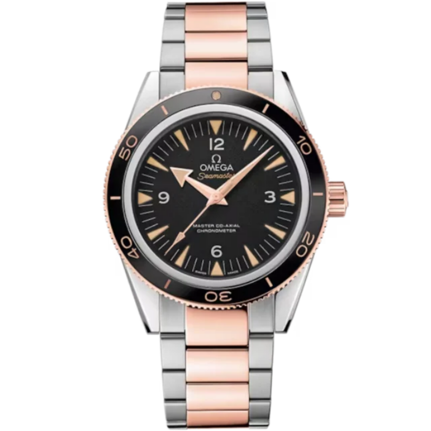 SEAMASTER 300 41 MM STAINLESS STEEL - SEDNA™ GOLD WITH BLACK DIAL