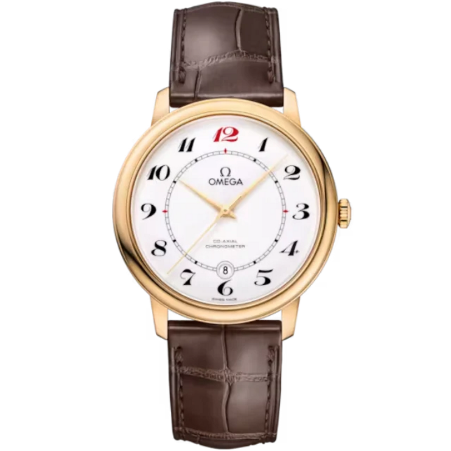 DE VILLE PRESTIGE 50TH ANNIVERSARY 39 MM YELLOW GOLD WITH WHITE DIAL