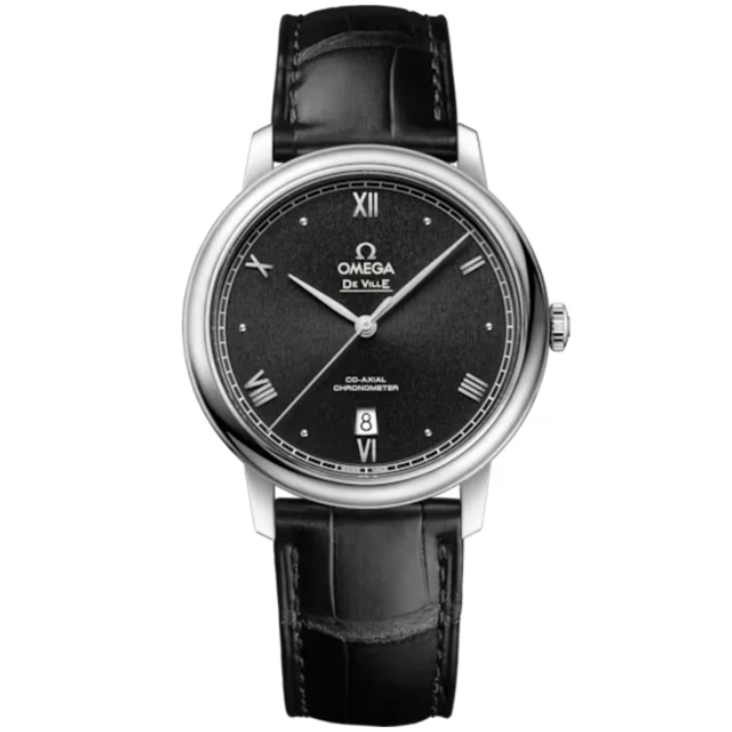 DE VILLE PRESTIGE 39 MM STAINLESS STEEL WITH BLACK DIAL