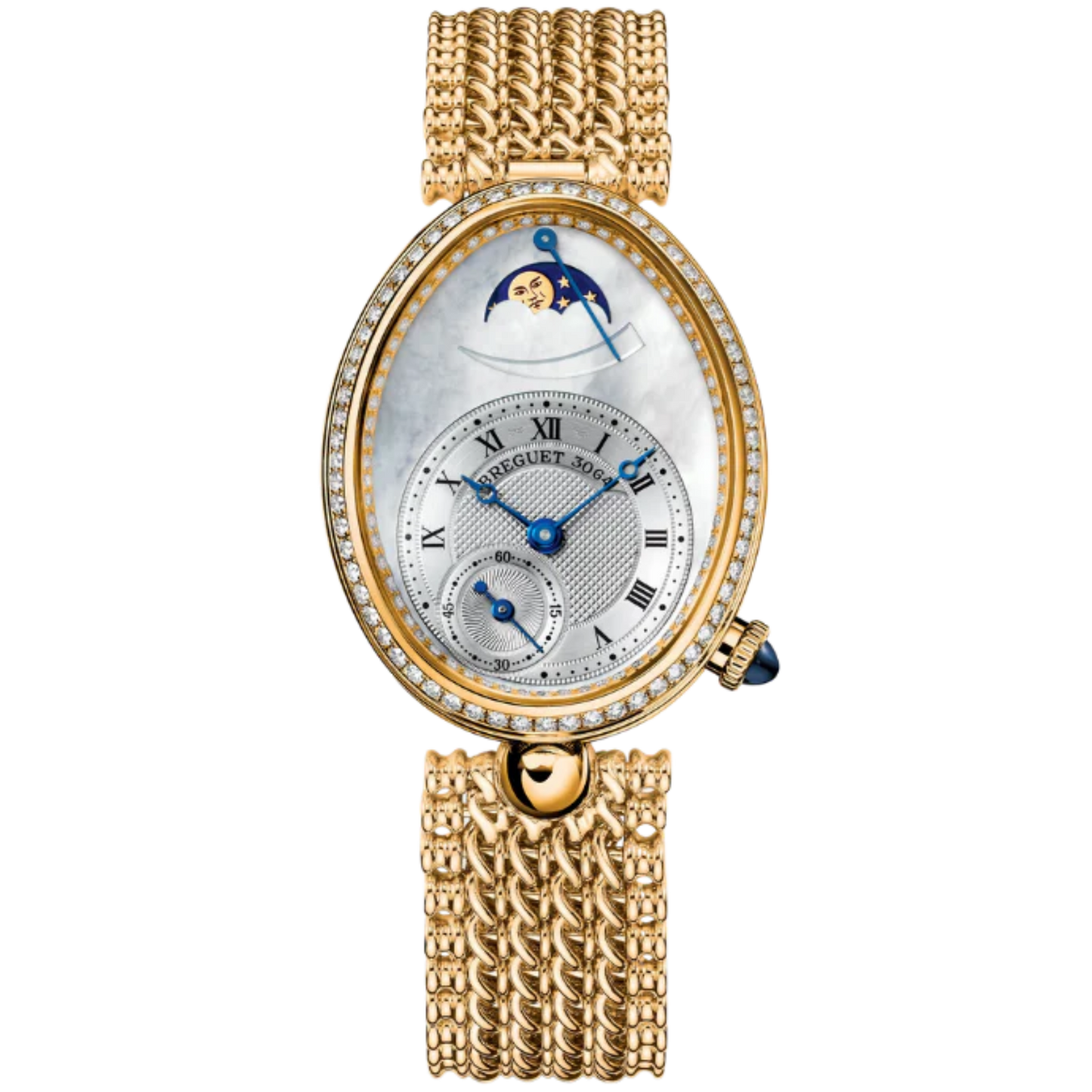 REINE DE NAPLES 8908 36 MM YELLOW GOLD WITH MOTHER OF PEARL DIAL