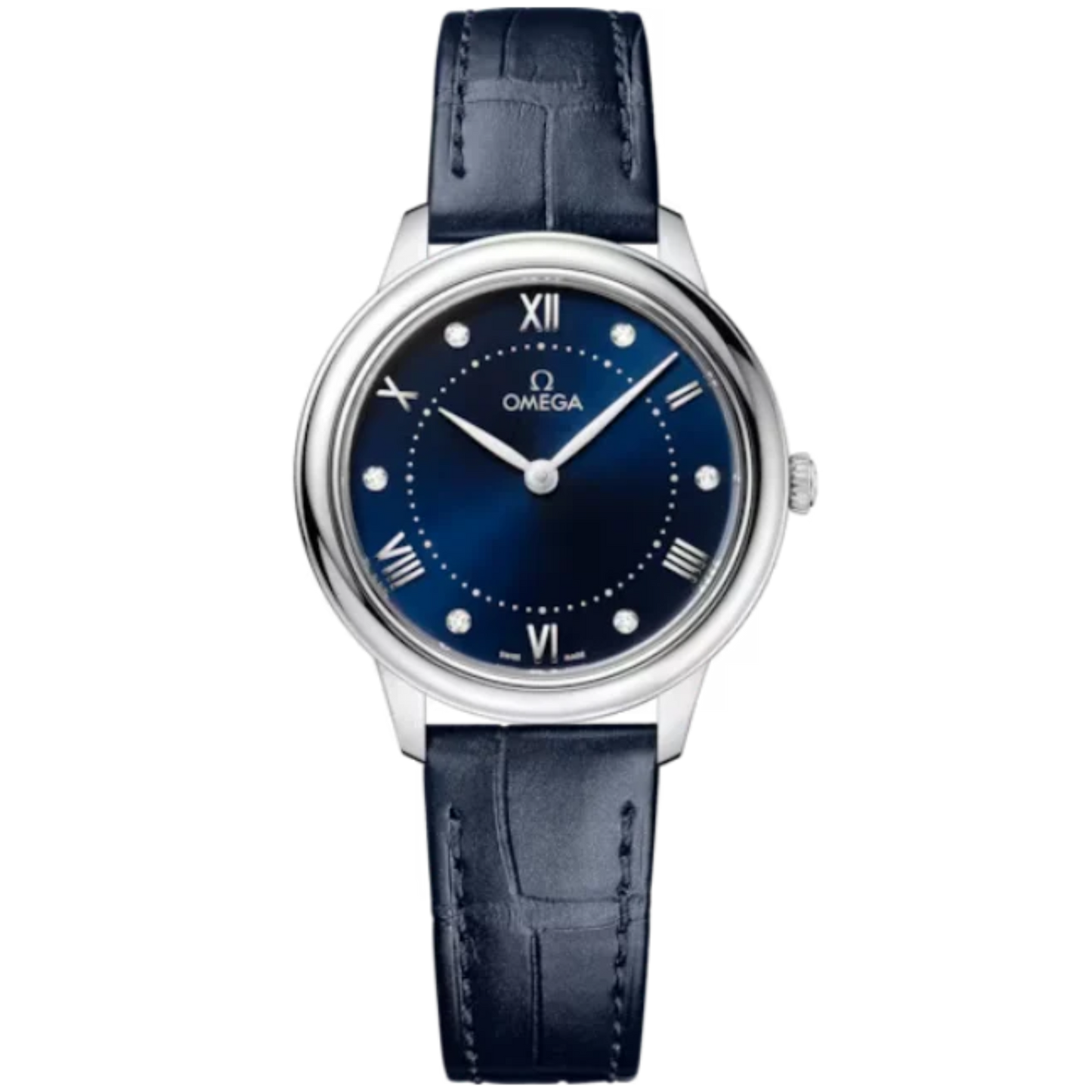 DE VILLE PRESTIGE 30 MM STAINLESS STEEL WITH BLUE DIAL