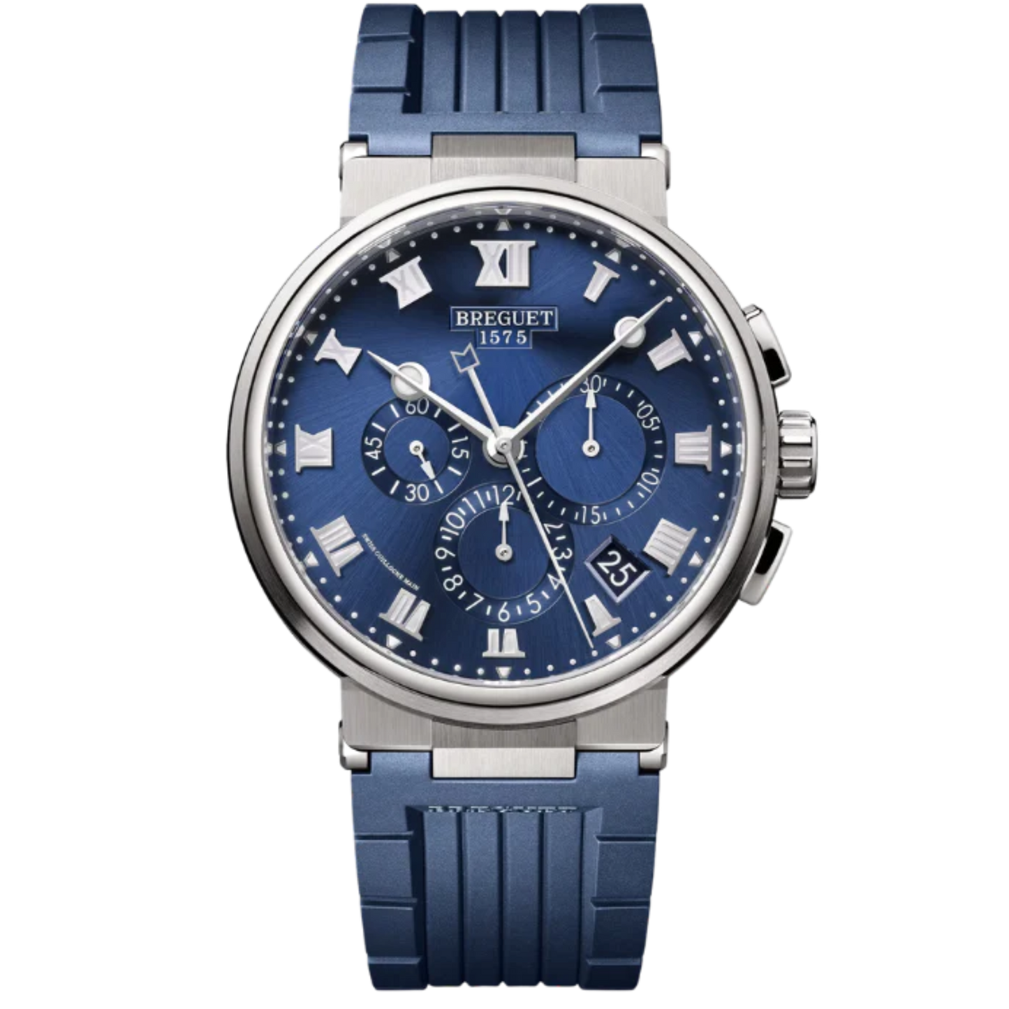 MARINE CHRONOGRAPHE 5527 42 TITANIUM WITH SUNBURST BLUE DIAL