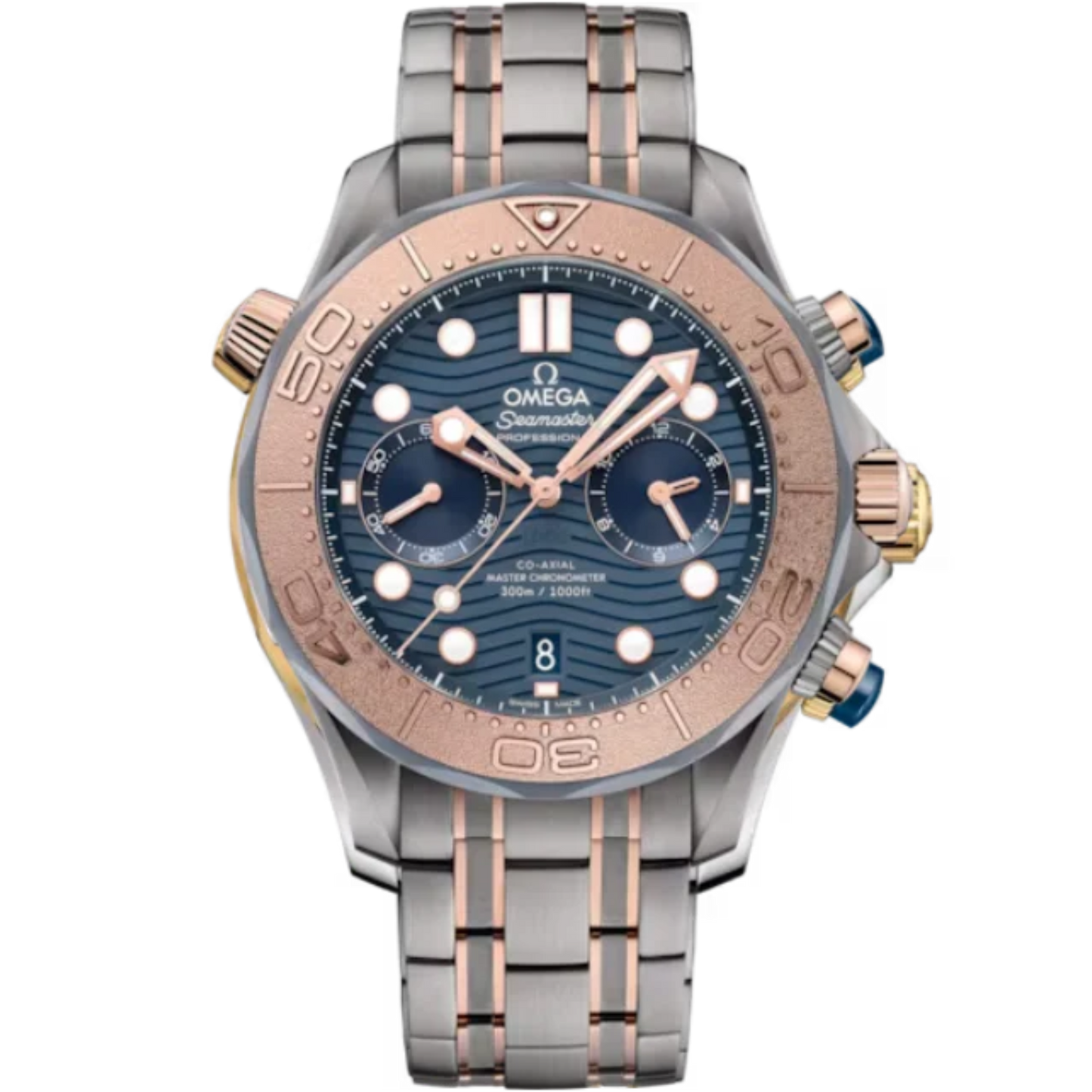 SEAMASTER DIVER 300M 44 MM TITANIUM - SEDNA™ GOLD WITH BLUE DIAL
