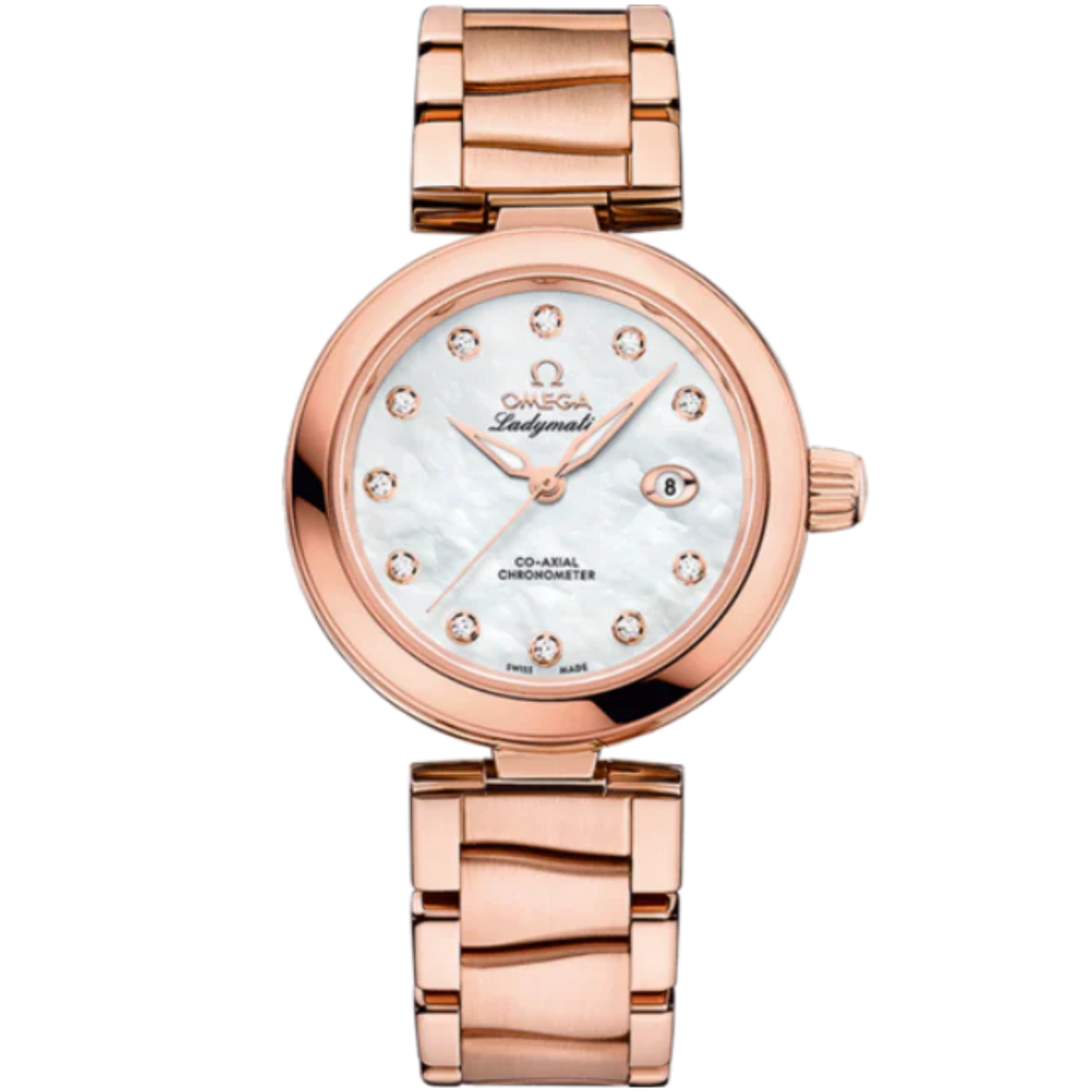 DE VILLE LADYMATIC 34 MM SEDNA™ GOLD WITH MOTHER OF PEARL DIAL