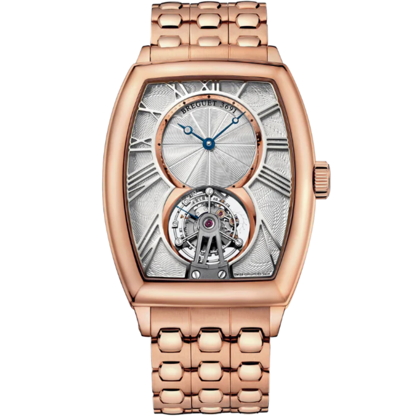 HERITAGE 5497 42 MM ROSE GOLD WITH SILVER DIAL