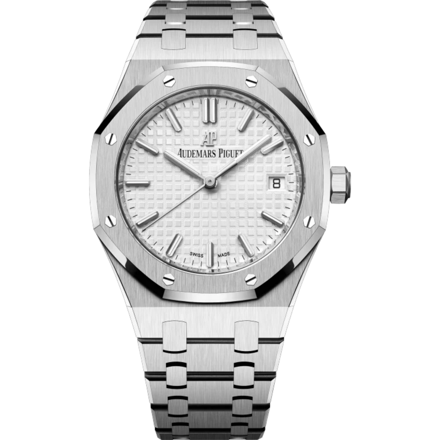 Royal Oak Selfwinding 34MM Stainless Steel Bracelet Silver-Toned Dial With Grande Tapisserie Pattern Stainless Steel Case