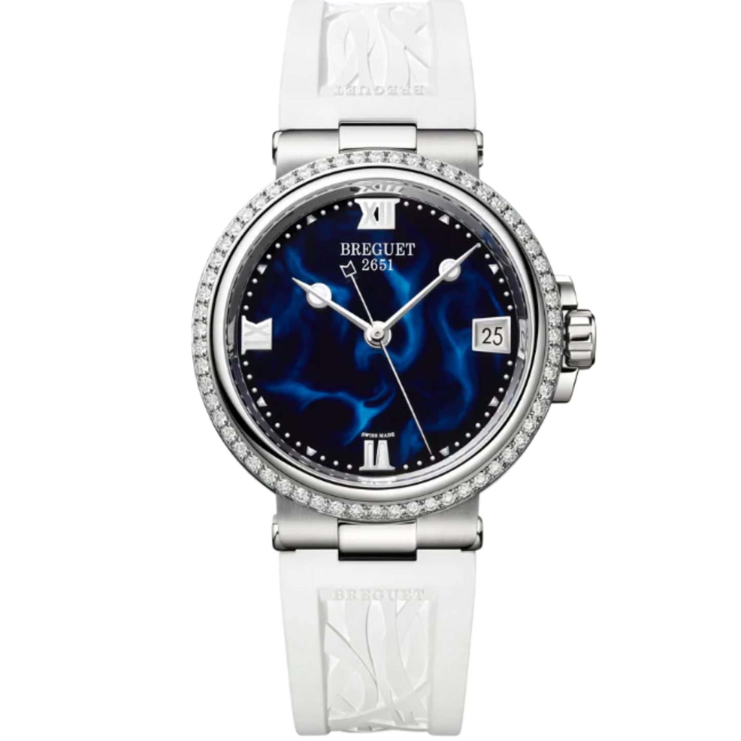 MARINE DAME 9518 34 MM STAINLESS STEEL WITH BLUE LACQUERED DIAL