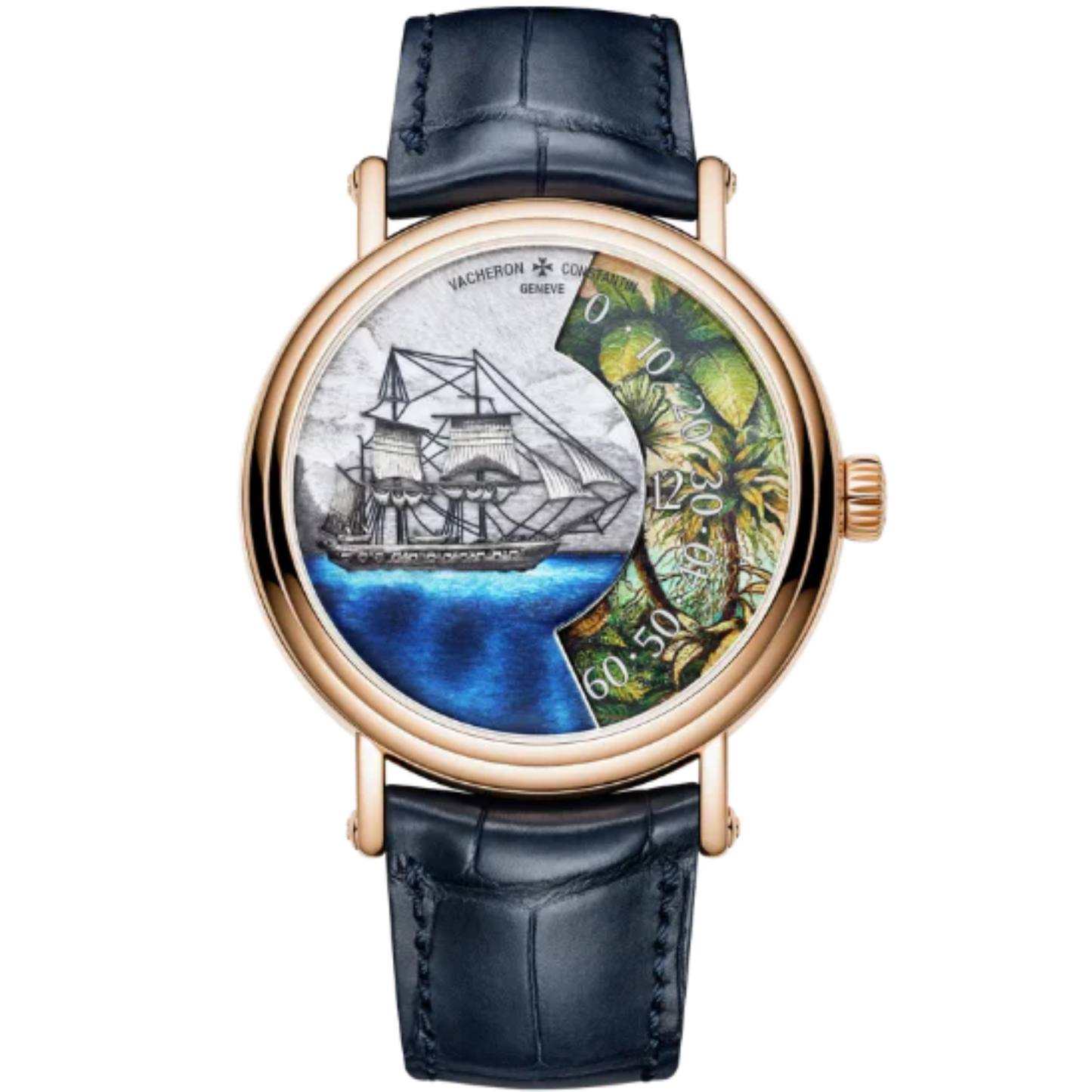METIERS D'ART TRIBUTE TO EXPLORER NATURALISTS - DETROIT DE MAGELLAN 41 MM PINK GOLD WITH WHITE GOLD DIAL