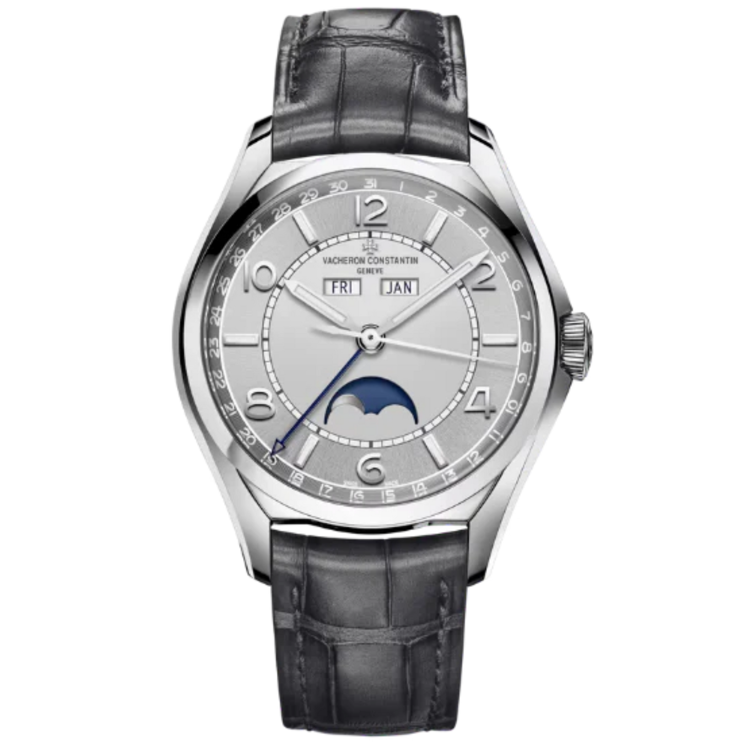 FIFTYSIX COMPLETE CALENDAR 40 MM STAINLESS STEEL WITH WHITE BRASS DIAL
