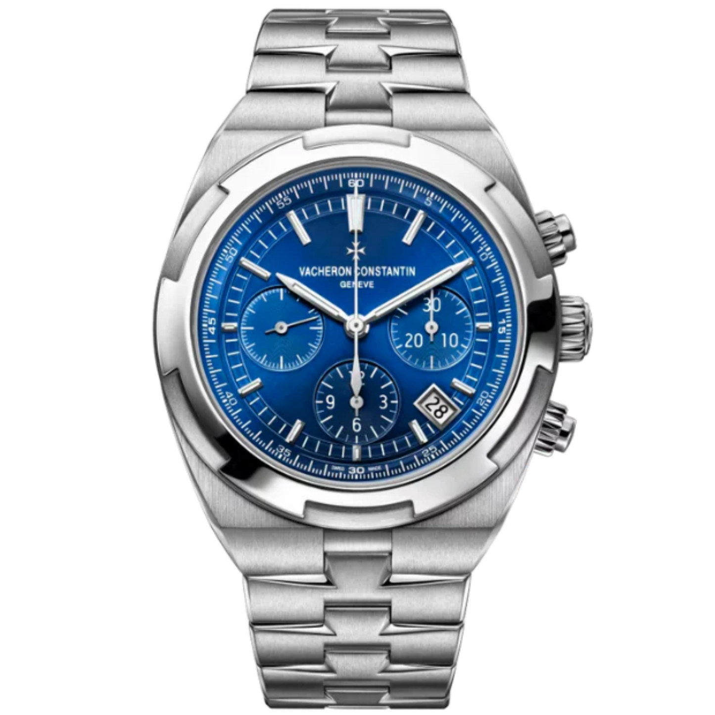 5500V/110A-B148 Vacheron Constantin Stainless Steel OVERSEAS Chronograph Blue Dial