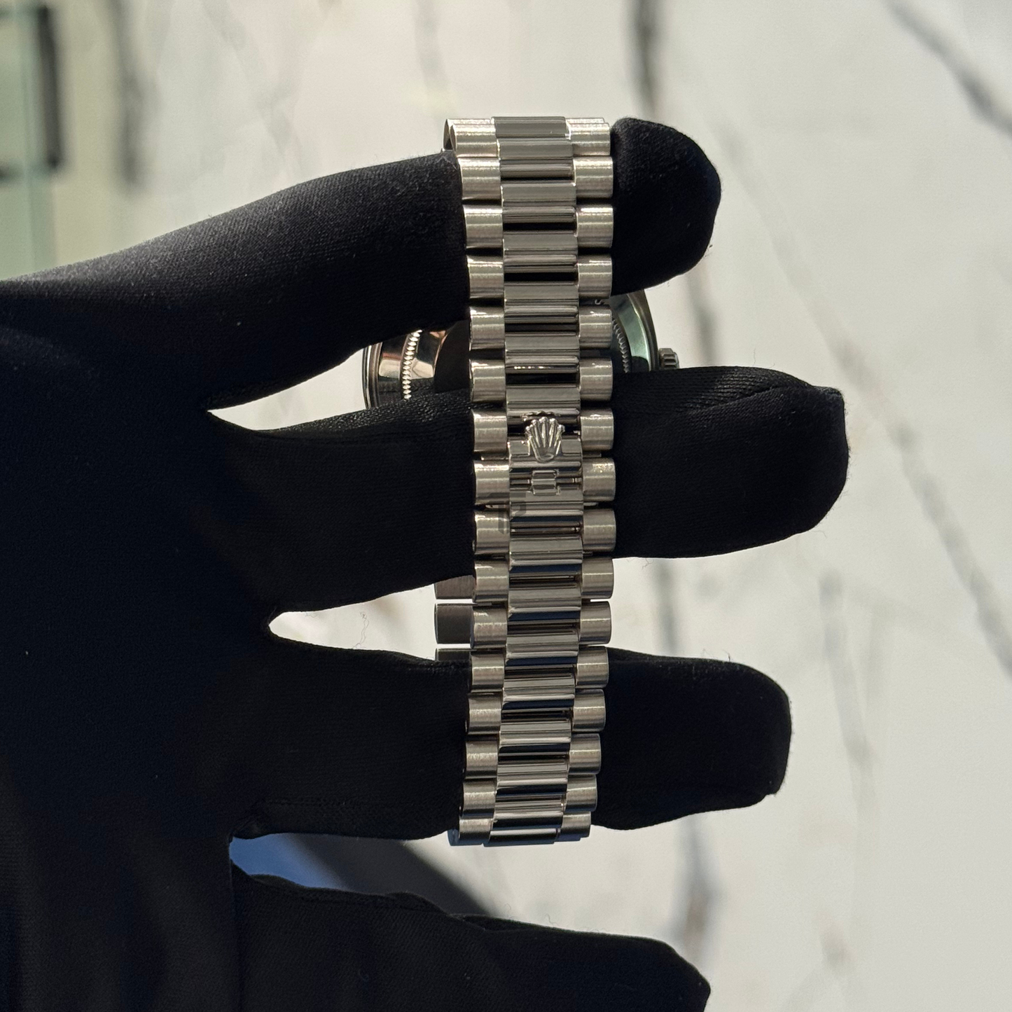 Rolex Day-Date Ref. 228239 40MM White Gold Olive Dial