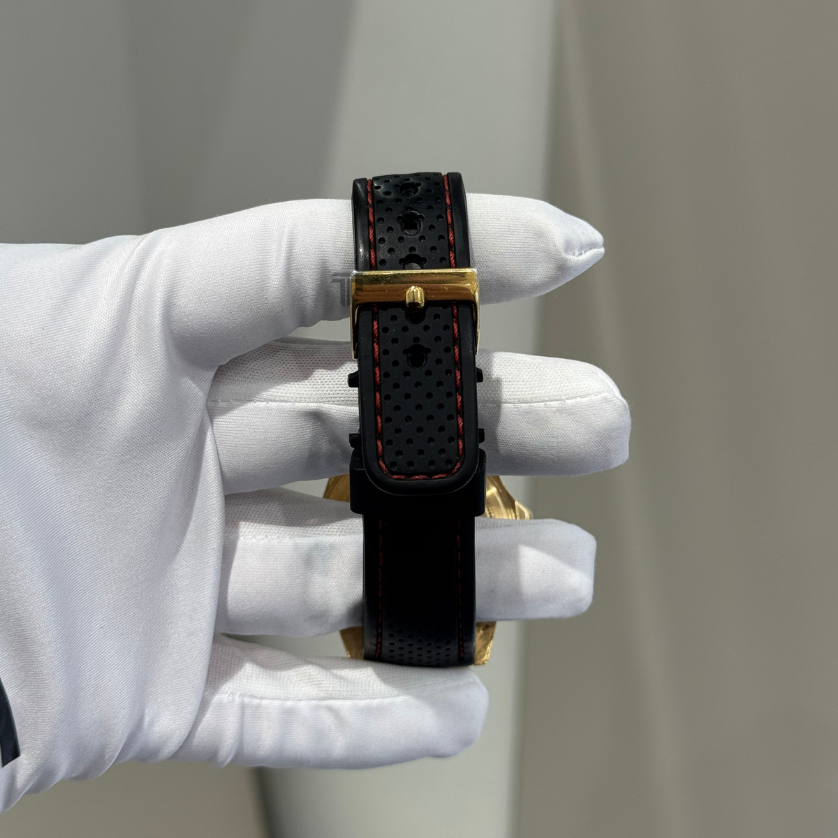 Rolex GMT Master Ref. 16758 Yellow Gold on Strap